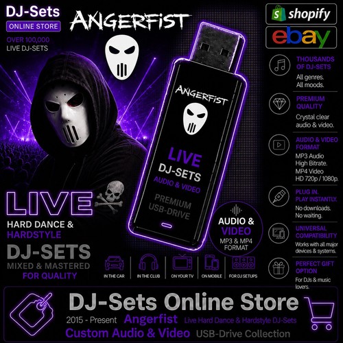 Angerfist live hardstyle audio - hardstyle,